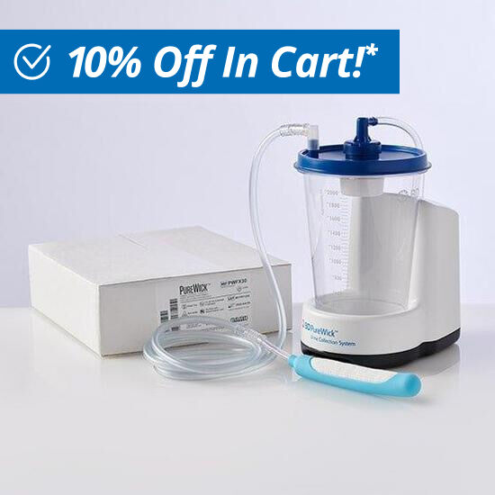 PureWick™ Urine Collection System Starter Set with Battery